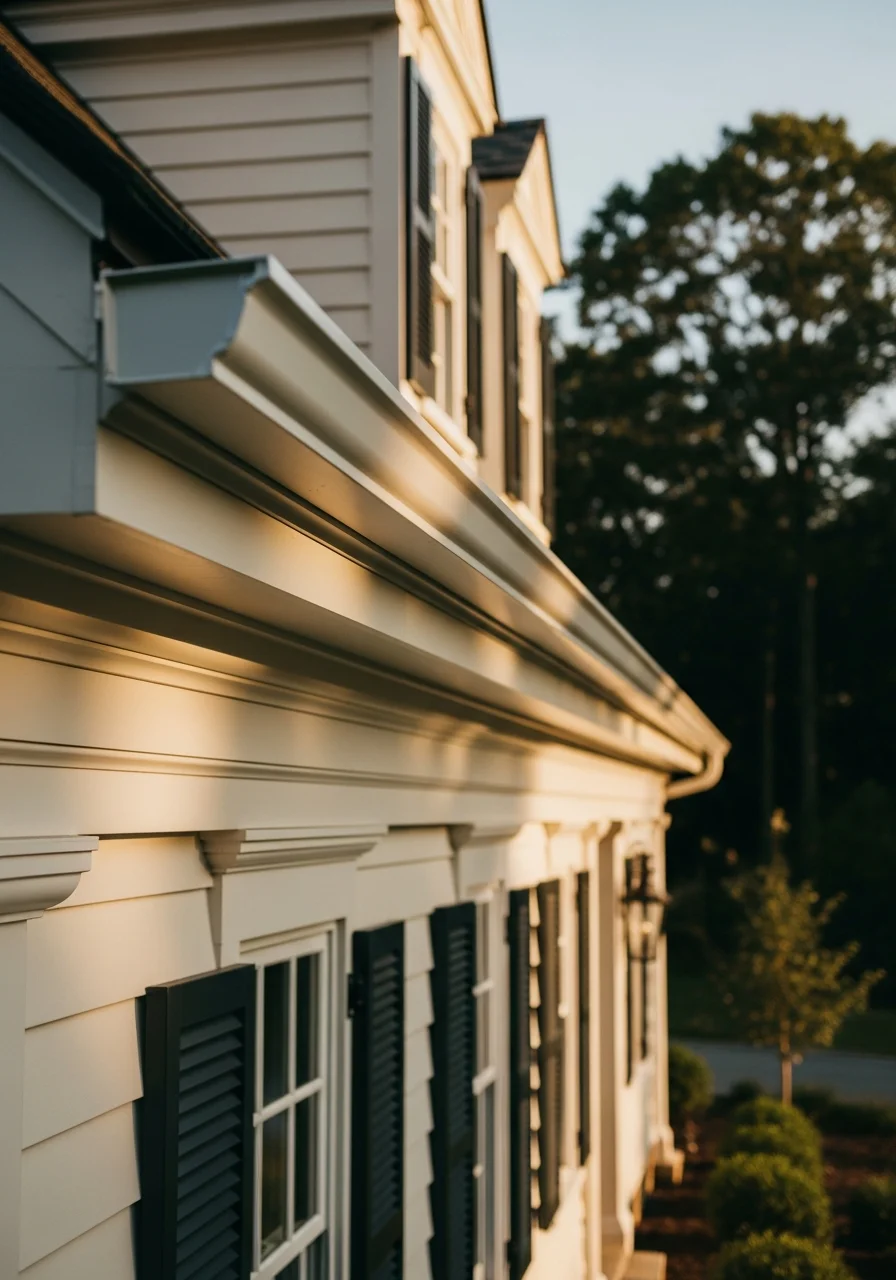 Close-up of professional workmanship on a Greenwich home's exterior, showing attention to detail and quality materials.