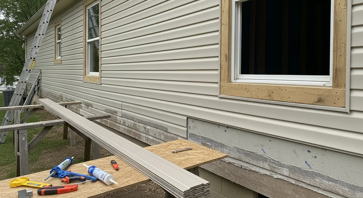 A Greenwich, CT residential home with newly installed exterior siding, showing clean panel alignment and finished trim around windows. The home exterior reflects a completed siding installation by Seamless Contracting LLC.